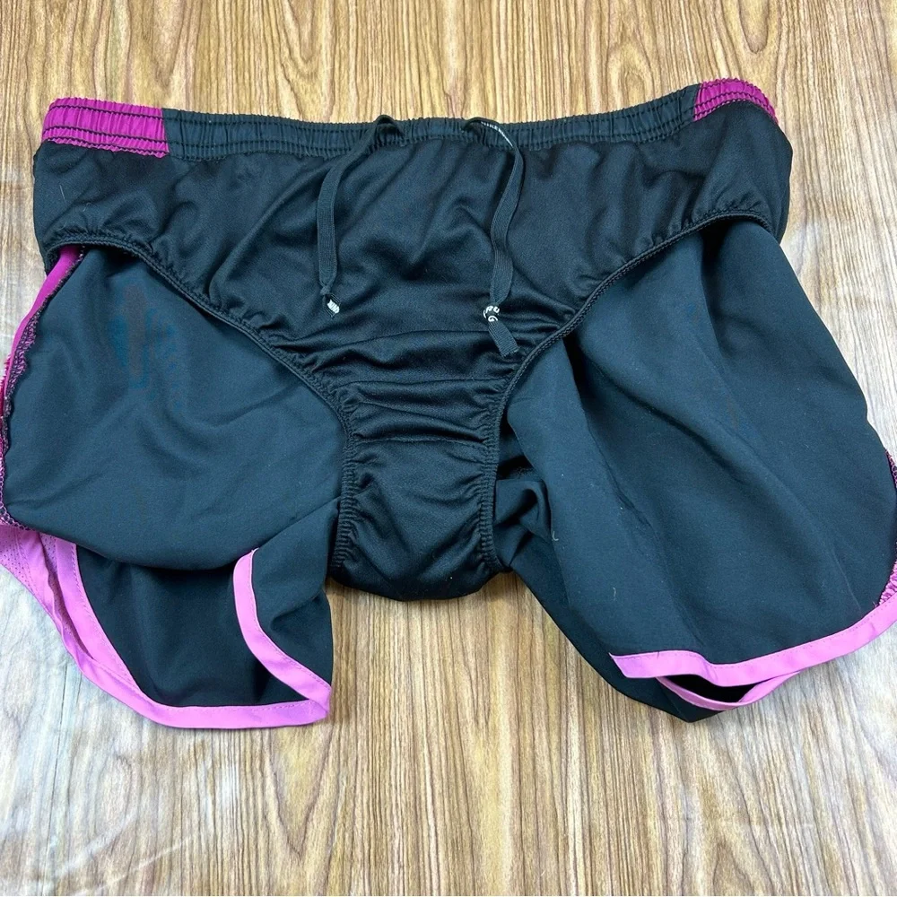 Nike Dri-Fit Lined Athletic Shorts Black/Pink - Small